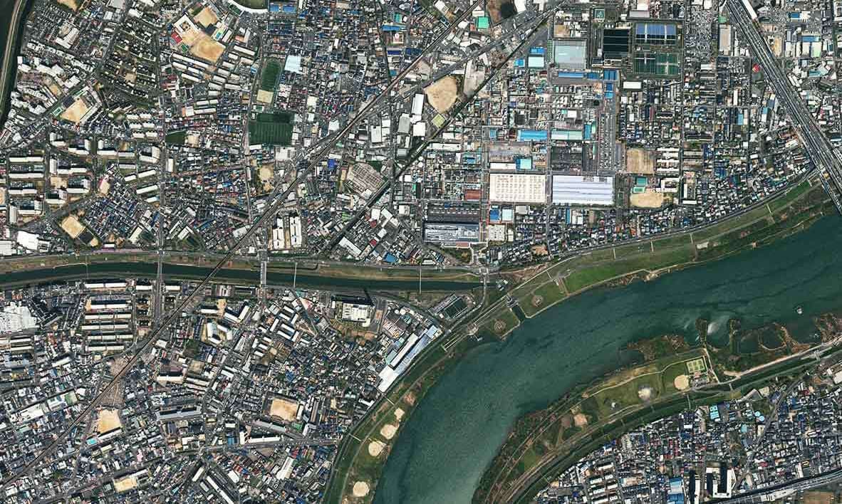 Image: Geospatial Information Authority, “Aerial Photograph of Settsu City”.